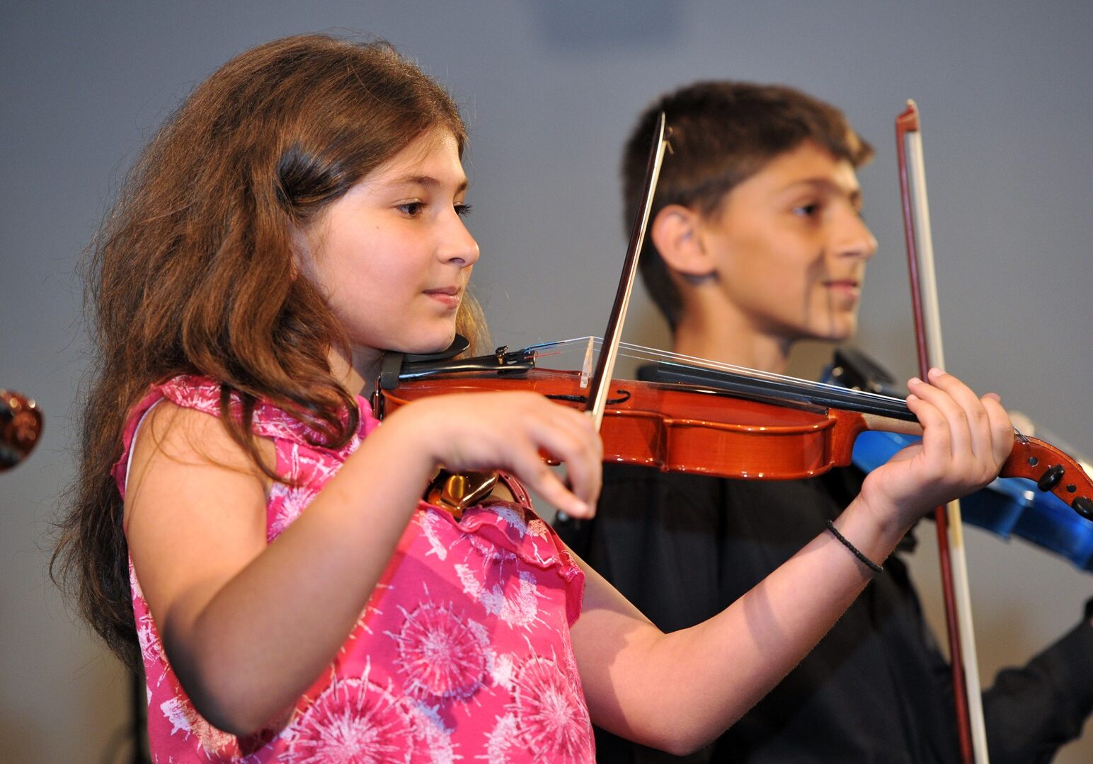 kids playing music